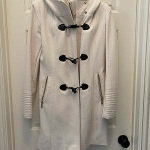 BCBG Maxazria White Trench Coat Size Small